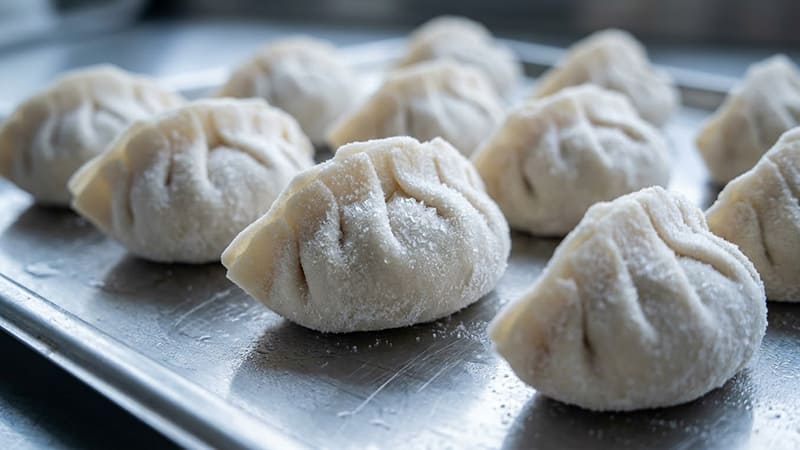 Пельмени, шоковая заморозка полуфабрикатов без потери формы