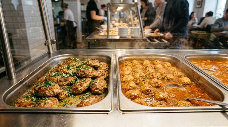 Мясные полуфабрикаты высокой степени готовности для столовой